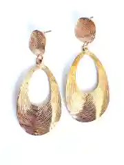 Серьги металлические овальные