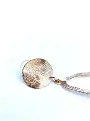 Серьги металлические овальные
