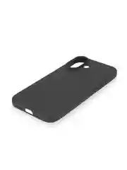 Черный чехол для Apple iPhone 16 силиконовый ROSCO матовый тонкий с бортиком защитой вокруг камер