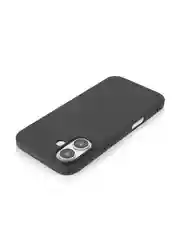 Черный чехол для Apple iPhone 16 силиконовый ROSCO матовый тонкий с бортиком защитой вокруг камер