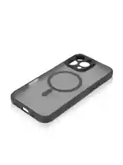Черный чехол MagSafe для iPhone 16, Pro, Max Plus пластиковый с силиконом BROSCORP, защитой камер