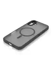 Черный чехол MagSafe для iPhone 16, Pro, Max Plus пластиковый с силиконом BROSCORP, защитой камер