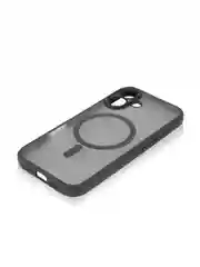Черный чехол MagSafe для iPhone 16, Pro, Max Plus пластиковый с силиконом BROSCORP, защитой камер