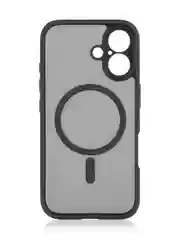 Черный чехол MagSafe для iPhone 16, Pro, Max Plus пластиковый с силиконом BROSCORP, защитой камер