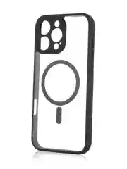 Прозрачный чехол MagSafe для iPhone 16, Pro, Max Plus пластиковый с силиконом BROSCORP, защитой камер
