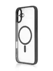 Прозрачный чехол MagSafe для iPhone 16, Pro, Max Plus пластиковый с силиконом BROSCORP, защитой камер