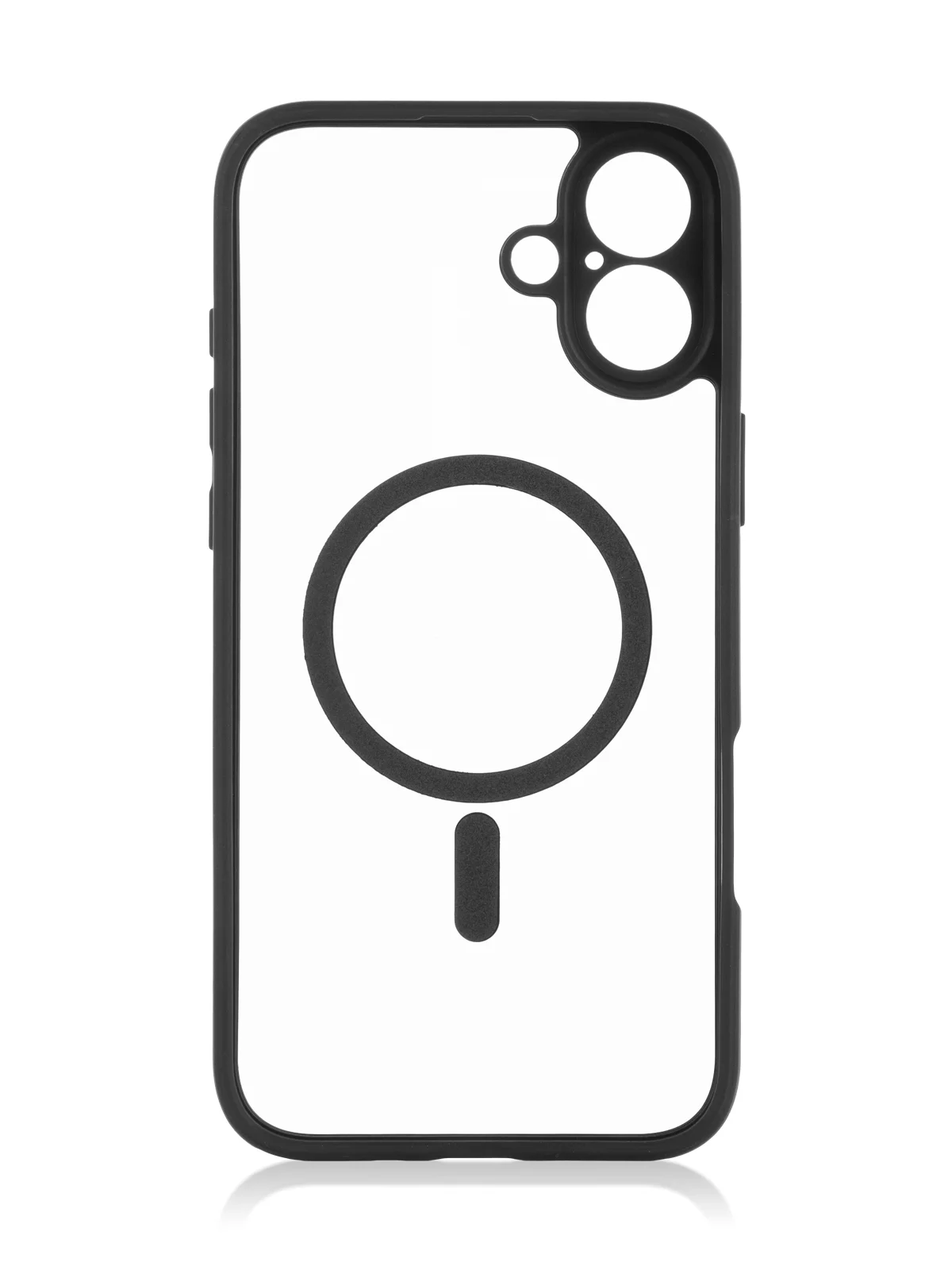 Прозрачный чехол MagSafe для iPhone 16, Pro, Max Plus пластиковый с силиконом BROSCORP, защитой камер