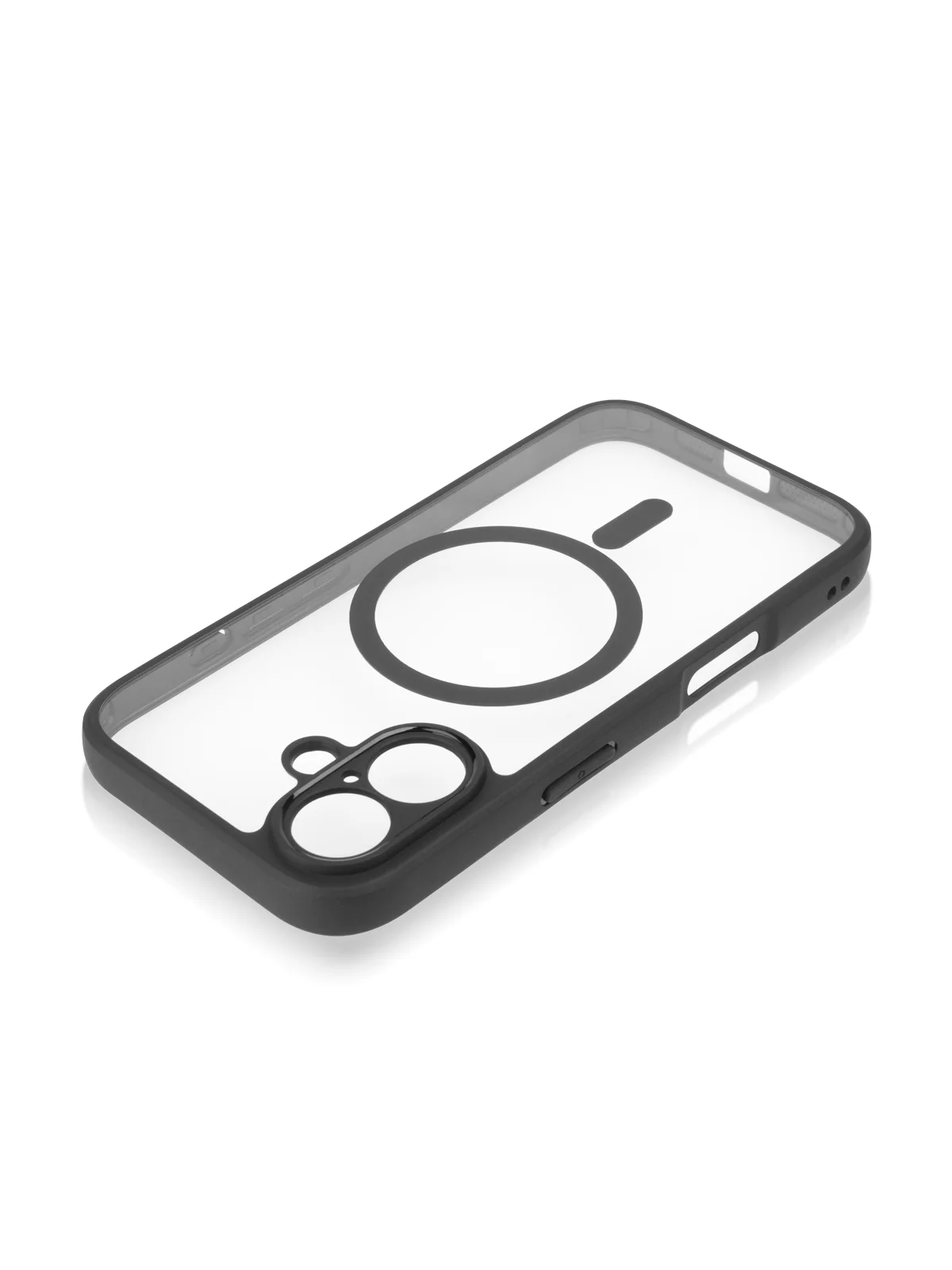 Прозрачный чехол MagSafe для iPhone 16, Pro, Max Plus пластиковый с силиконом BROSCORP, защитой камер