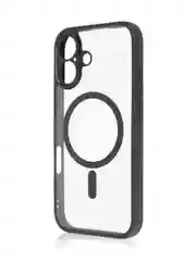 Прозрачный чехол MagSafe для iPhone 16, Pro, Max Plus пластиковый с силиконом BROSCORP, защитой камер
