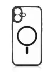 Прозрачный чехол MagSafe для iPhone 16, Pro, Max Plus пластиковый с силиконом BROSCORP, защитой камер