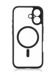 Прозрачный чехол MagSafe для iPhone 16, Pro, Max Plus пластиковый с силиконом BROSCORP, защитой камер