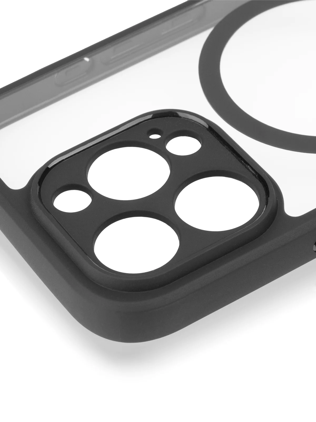 Прозрачный чехол MagSafe для iPhone 16, Pro, Max Plus пластиковый с силиконом BROSCORP, защитой камер