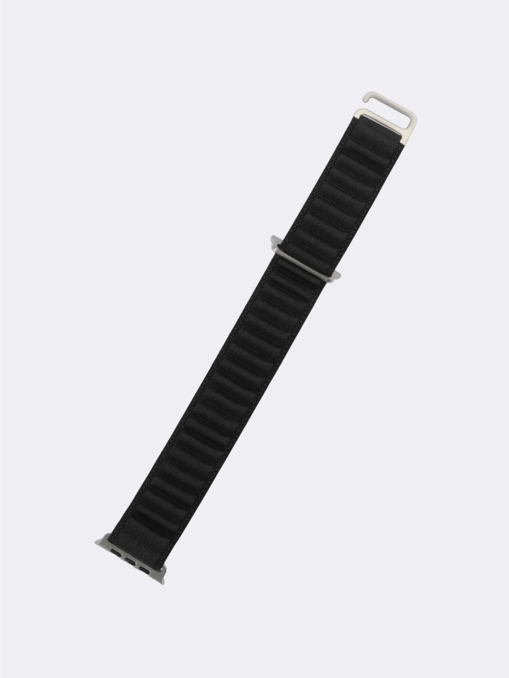 Черный ремешок для смарт-часов Apple Watch Alpine Loop "Альпийская петля", нейлоновый, 42-49 мм