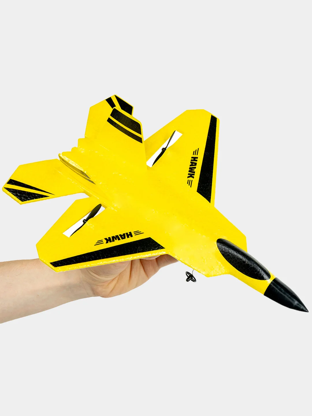 Игрушка САМОЛЕТ радиоуправляемый NEWJEL HAWK, на пульте управлении, со встроенным гироскопом