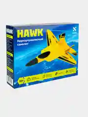 Игрушка САМОЛЕТ радиоуправляемый NEWJEL HAWK, на пульте управлении, со встроенным гироскопом