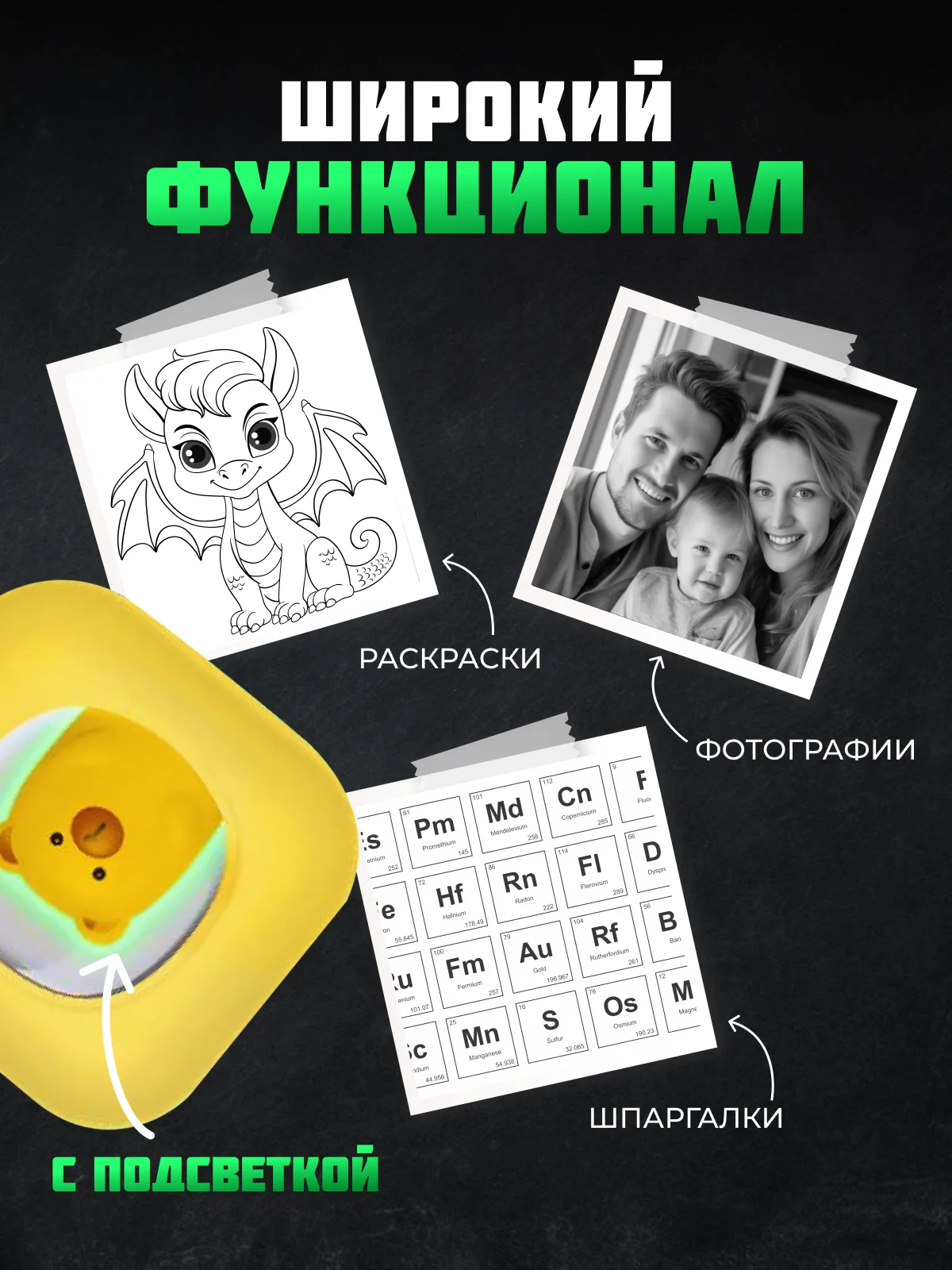 Желтый детский портативный мини-принтер, беспроводной, карманный термопринтер, Bluetooth