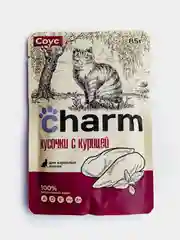 Влажный корм Charm "курица в соусе", для кошек, 85г *25 шт