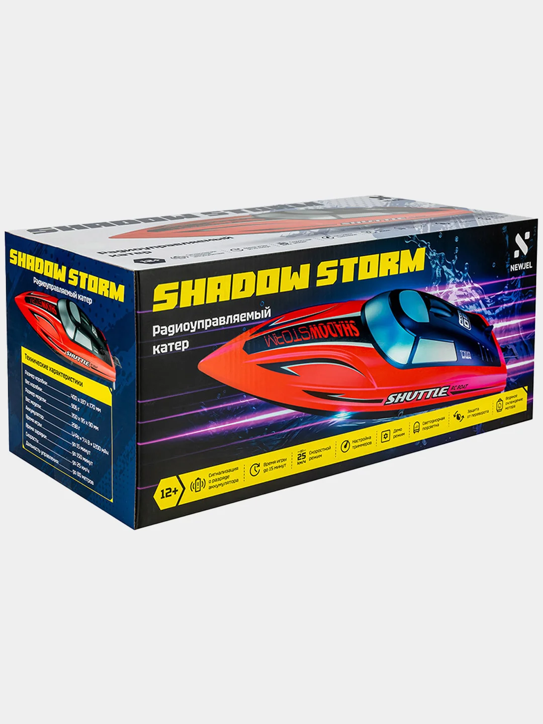 Игрушка КАТЕР радиоуправляемый NEWJEL SHADOW STORM, лодка на пульте управлении