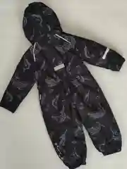 Черный комбинезон для мальчика и для девочки Super Pogo Kids Ocean, мембрана