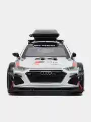 Белый машинка металлическая 1:24 AUDI RS6 камуфляж с обвесом, 21 см