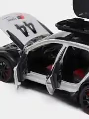 Белый машинка металлическая 1:24 AUDI RS6 камуфляж с обвесом, 21 см