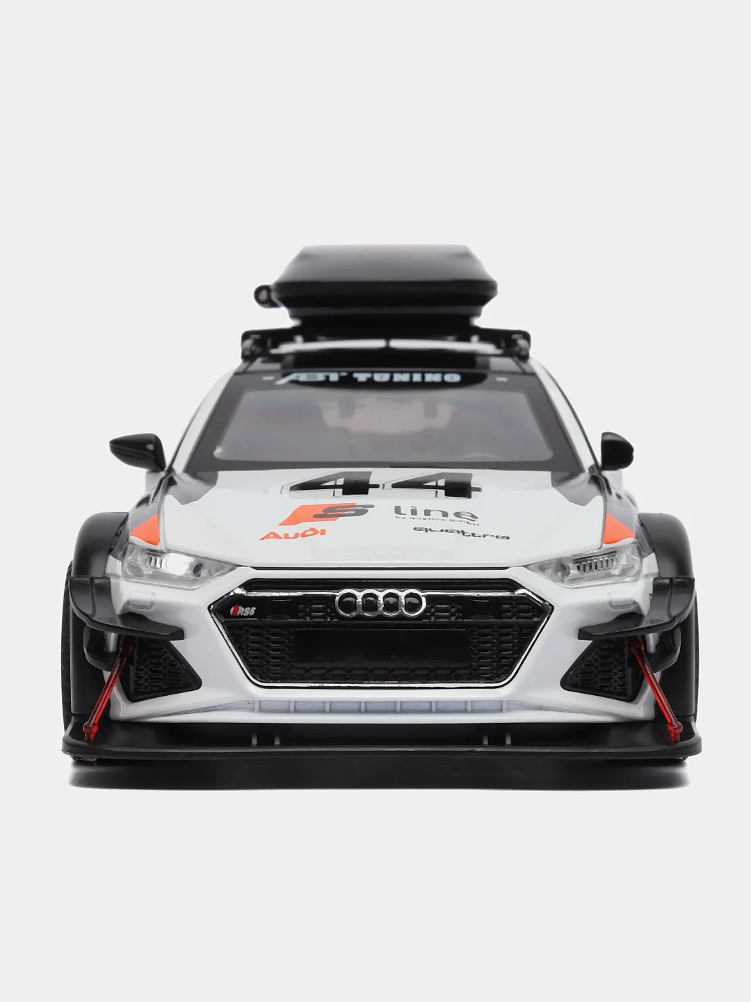 Белый машинка металлическая 1:24 AUDI RS6 камуфляж с обвесом, 21 см