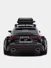 Тёмно-серый машинка металлическая 1:24 AUDI RS6 камуфляж с обвесом, 21 см