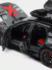 Тёмно-серый машинка металлическая 1:24 AUDI RS6 камуфляж с обвесом, 21 см