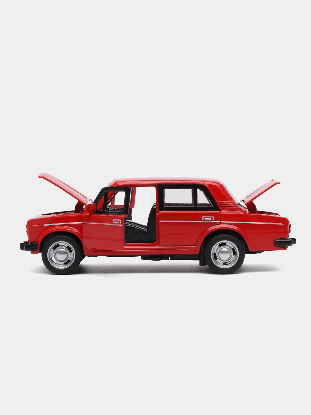 Красный металличсекая модель Класика Шестерка Семерка 1:32 Diecast replica