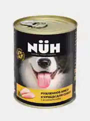 Влажный корм NUH "курица", беззерновой, для собак средних и крупных пород, 340г