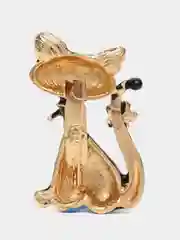 Черный брошь Кошка