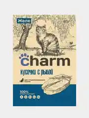Влажный корм Charm, рыба в желе для стерилизованнх кошек, 85 г *25 шт