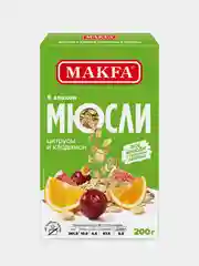 Мюсли MAKFA 5 злаков "Цитрусы и кардамон", 200 г