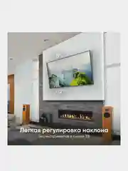 Кронштейн для телевизора ONKRON, 43"-85", наклонный, чёрный, TM6