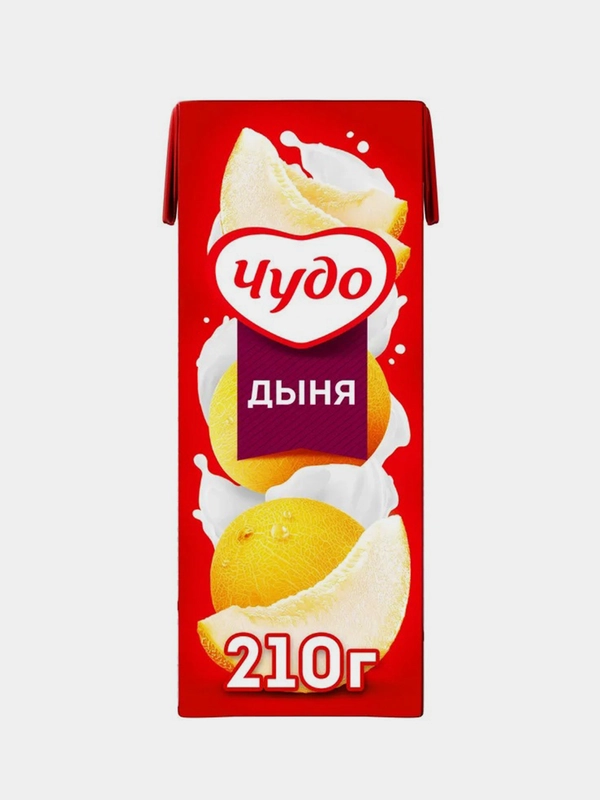 Молочный коктейль ЧУДО, Дыня, 2%, 200мл