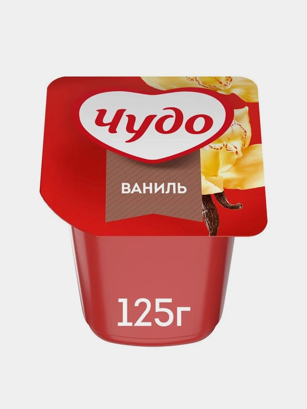 Пудинг ЧУДО Ваниль, 3%, 125г