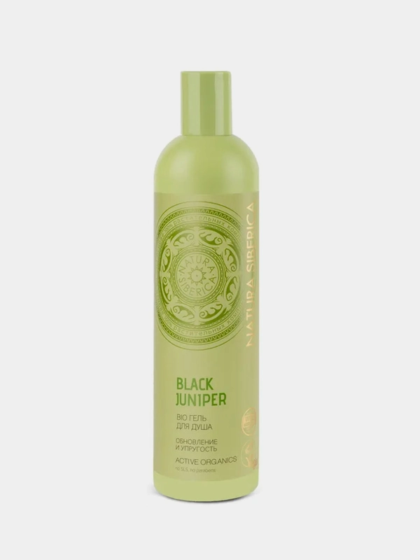 Bio Гель для душа Natura Siberica BLACK JUNIPE "Обновление и упругость", 400 мл
