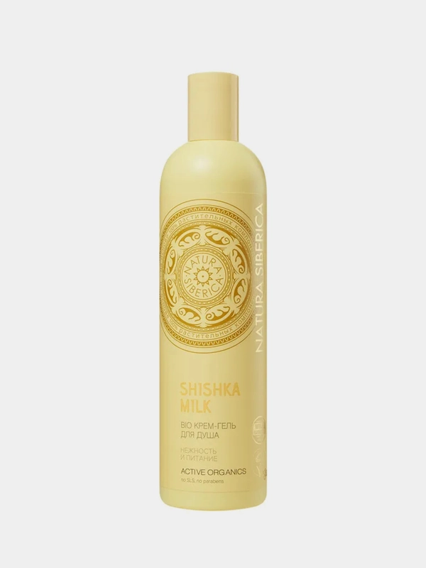 Крем-гель для душа Natura Siberica Bio "BIO.SHISHKA MILK нежность и питание", 400 мл