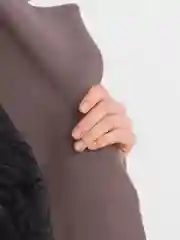 Серый меланж пальто женское, демисезон