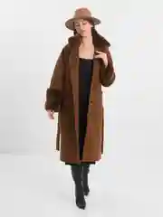 Терракотовый пальто женское, демисезон