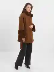 Медный пальто женское, демисезон