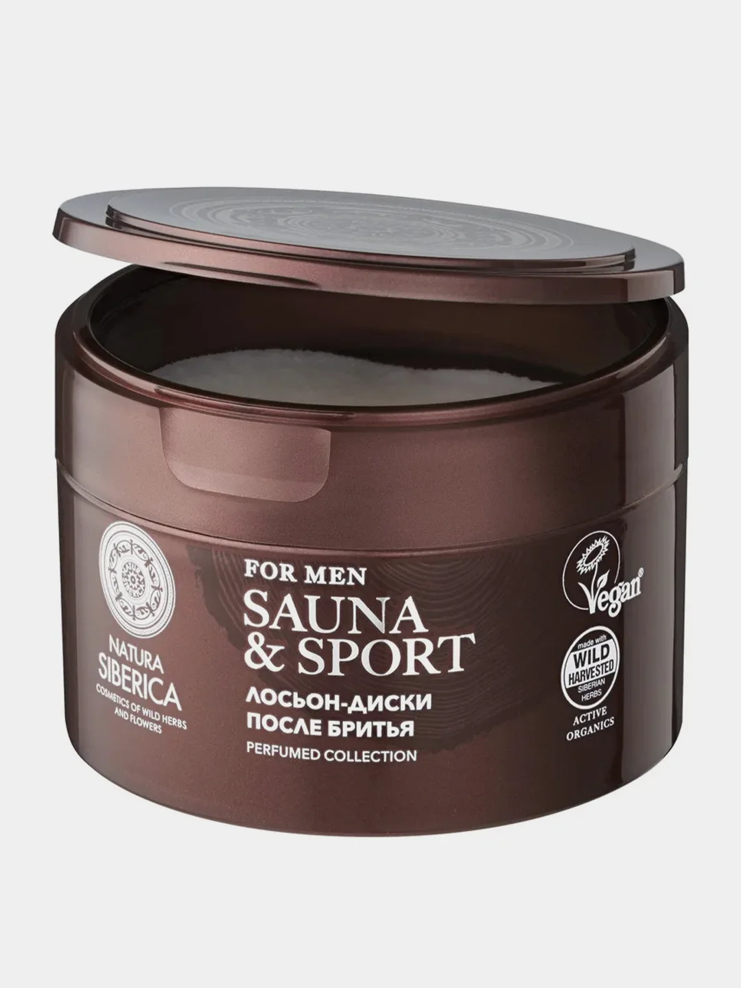 Лосьон-диски после бритья Natura Siberica for Men "Sauna & Sport", 20 штук