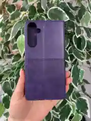 Фиолетовый чехол книжка elitcase для Samsung A55 5G / Самсунг А55 5G