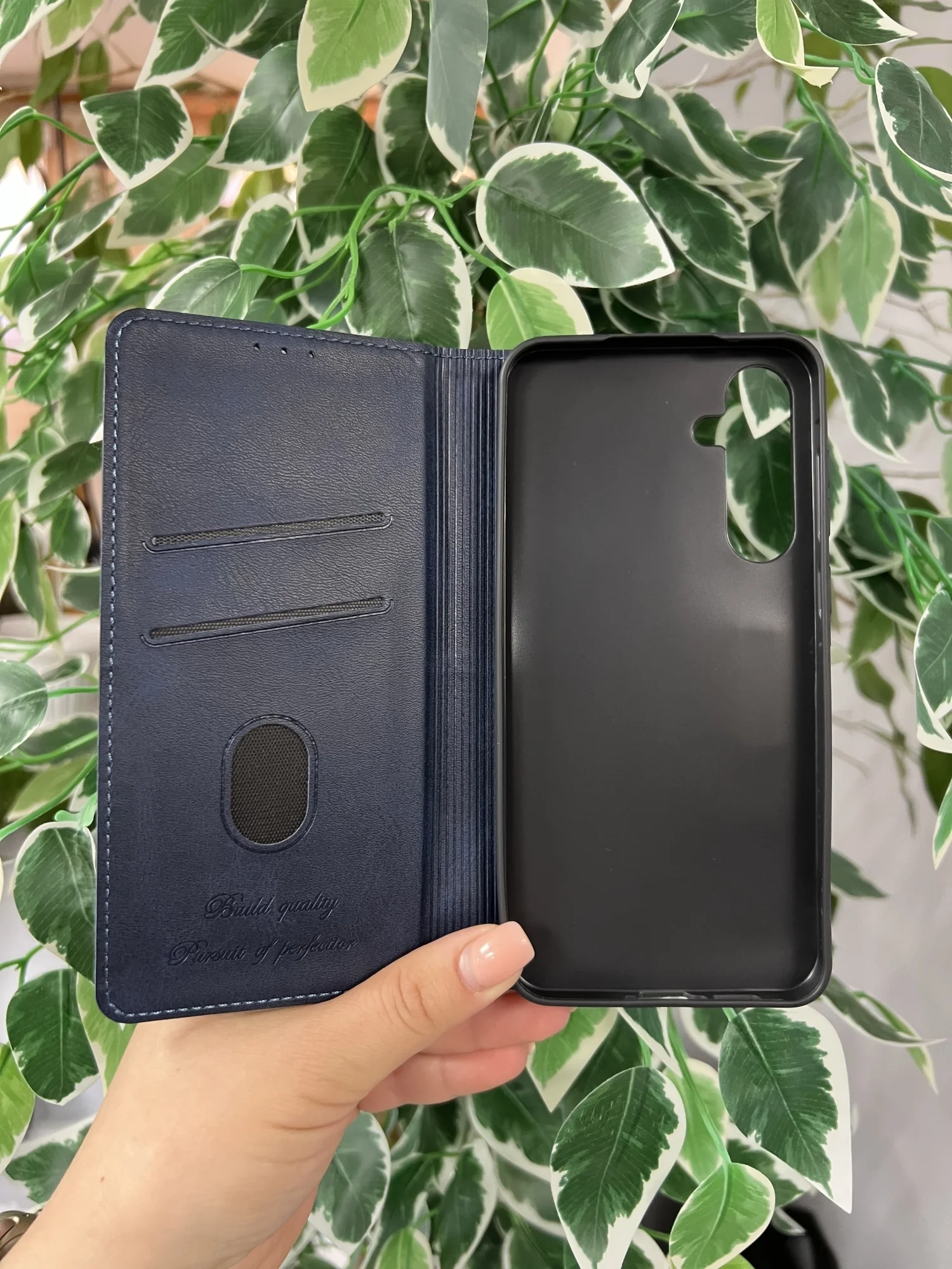 Синий чехол книжка elitcase для Samsung A55 5G / Самсунг А55 5G