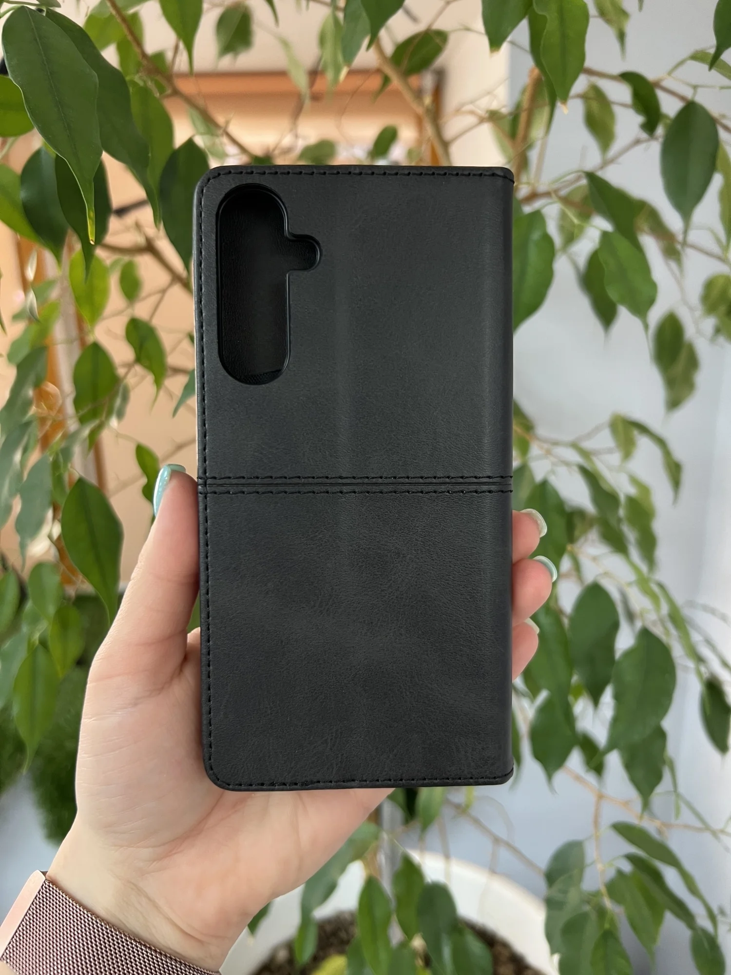 Черный чехол книжка elitcase для Samsung A55 5G / Самсунг А55 5G