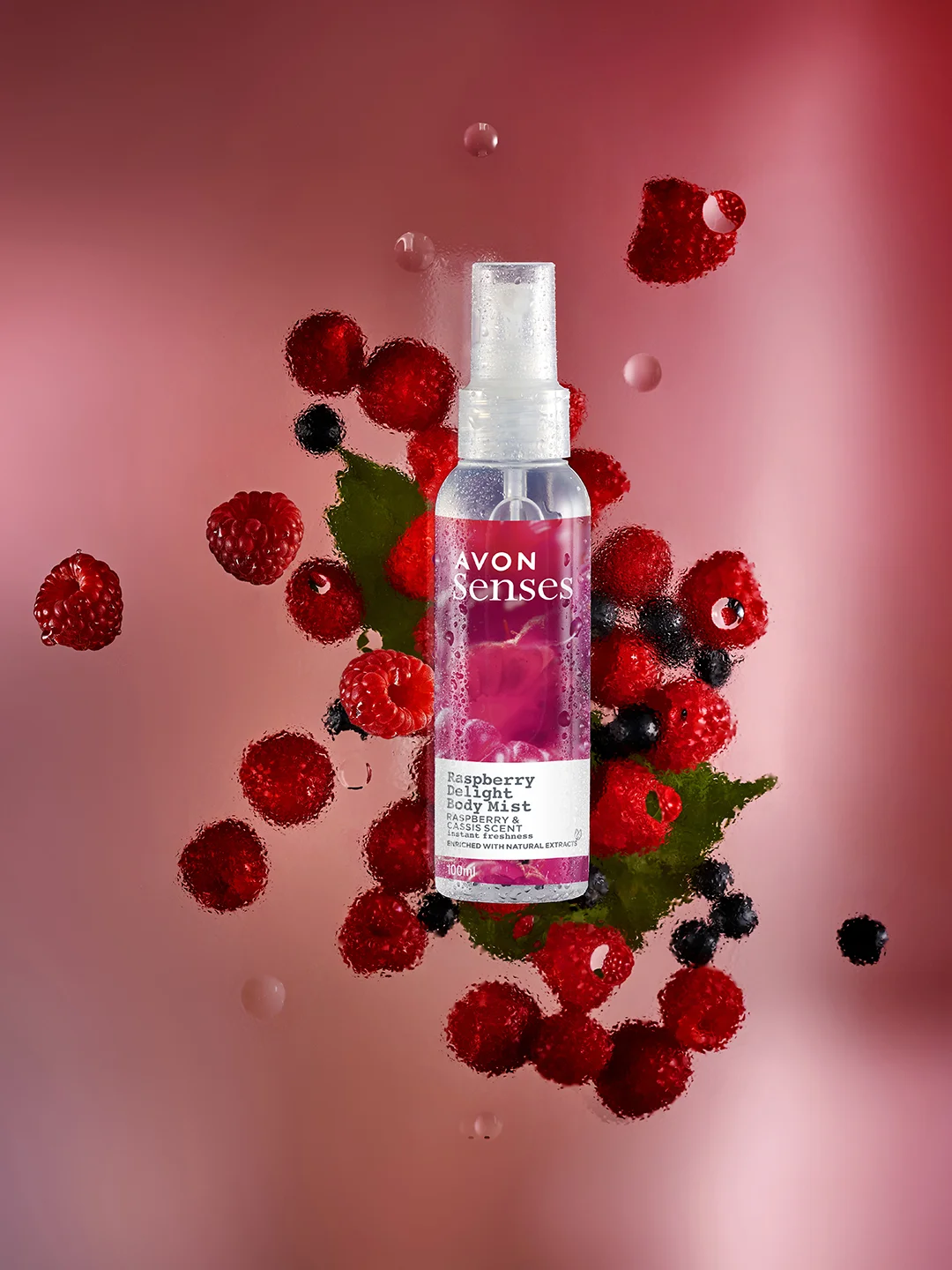 AVON Лосьон-Спрей для тела "Малиновое удовольствие", 100 мл