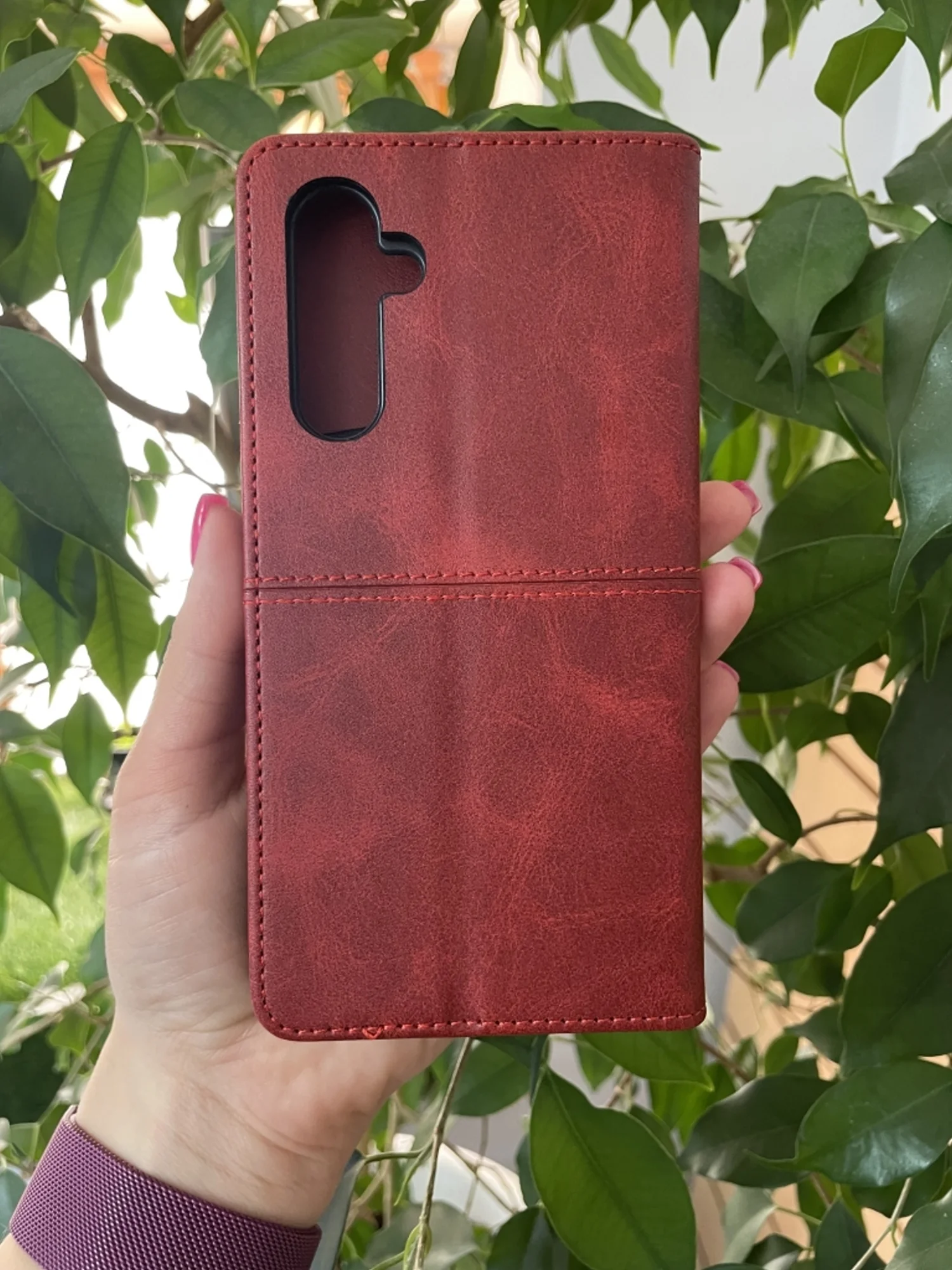 Красный чехол книжка elitcase для Samsung A54 5G / Самсунг А54 5G