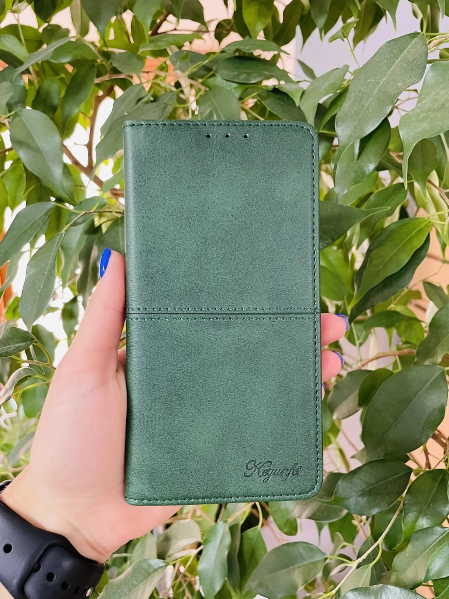 Тёмно-зелёный чехол книжка elitcase для Samsung A54 5G / Самсунг А54 5G
