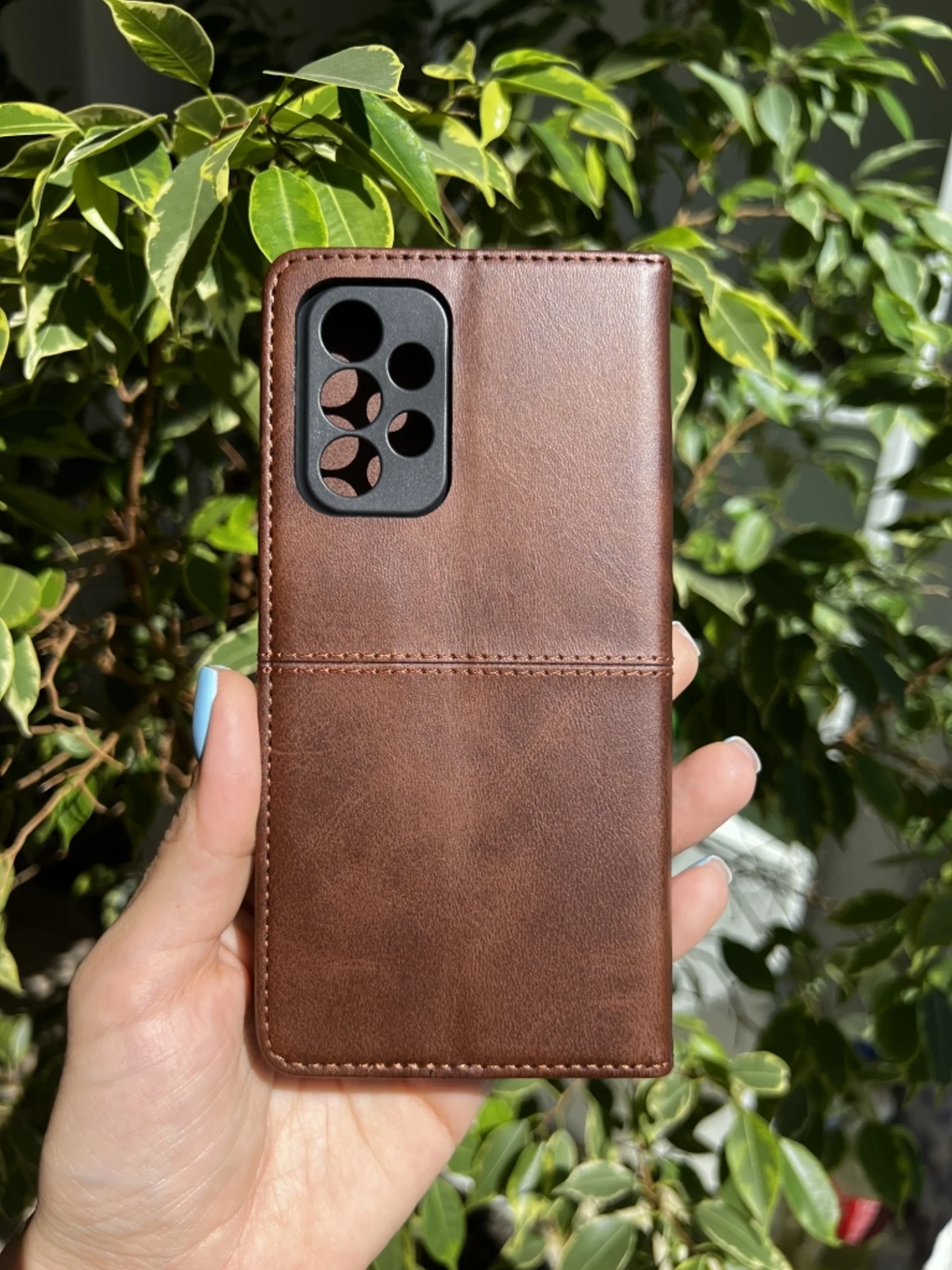Тёмно-коричневый чехол книжка elitcase для Samsung A53 5G / Самсунг А53 5G