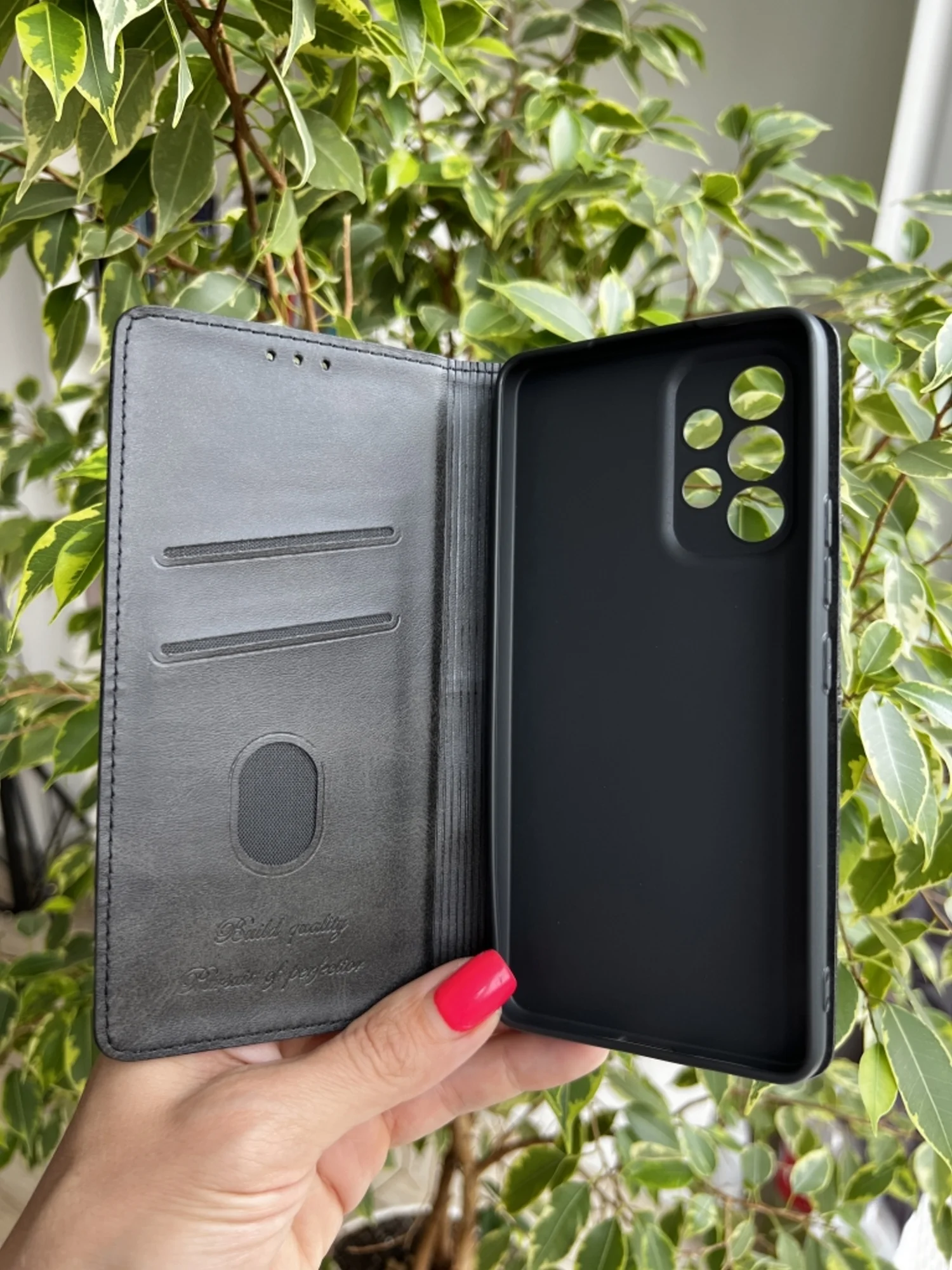 Черный чехол книжка elitcase для Samsung A53 5G / Самсунг А53 5G